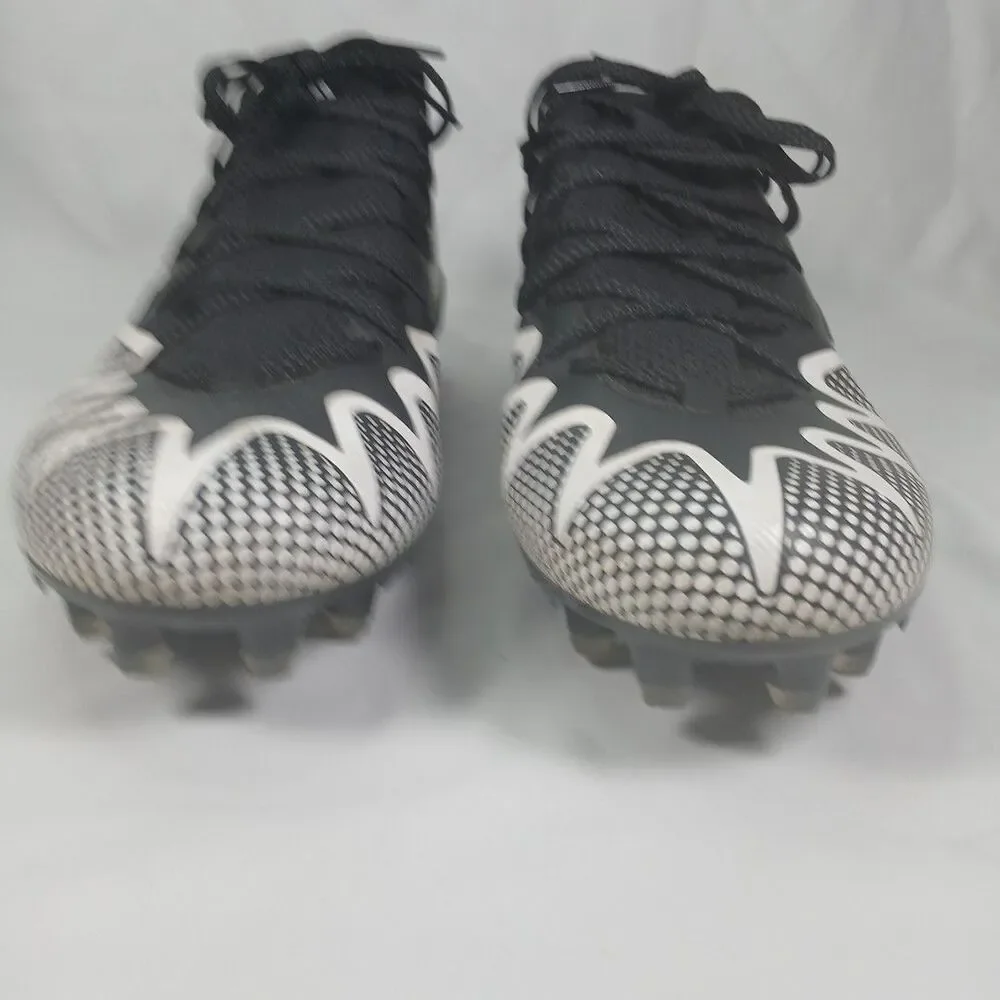 Adidas Freak Men’s 13 Black White Football Cleats Molded TPU Studs Turf Shoes